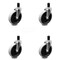 Service Caster 5 Inch Thermoplastic Rubber Wheel 1-1/2 Inch Expanding Stem Caster SCC, 4PK SCC-EX05S510-TPRS-112-4 - alternate 2